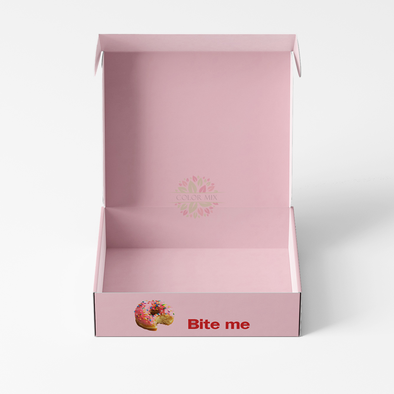 Розовая бумажная коробка для подарочной коробки для упаковки пищевых продуктов