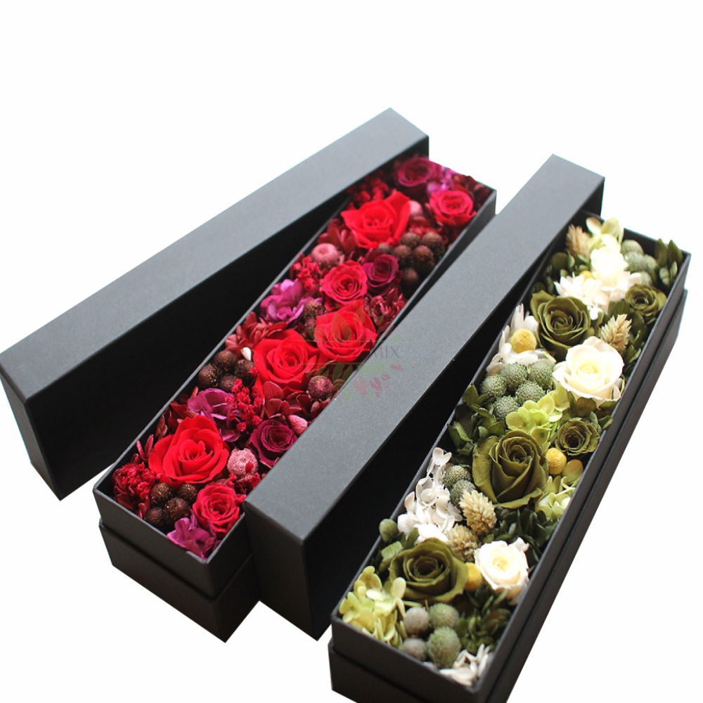 Подарочная коробка с цветком розы Роскошный нестандартный размер