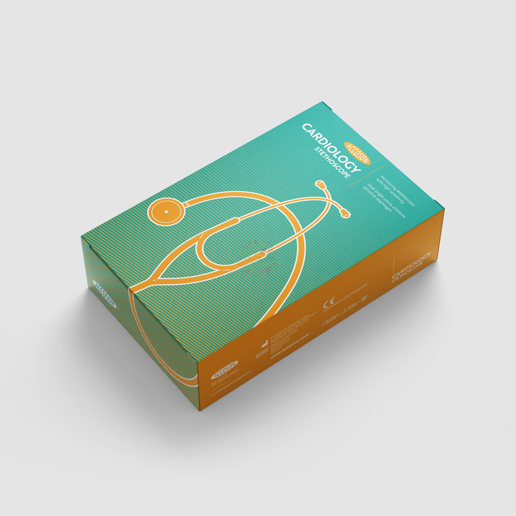 Упаковочная коробка для стетоскопа Straight Tuck End для розничной продажи